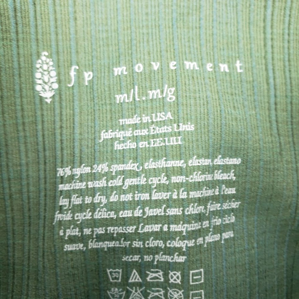 Free People Good Karma Green HW Bike Shorts - Picture 8 of 8